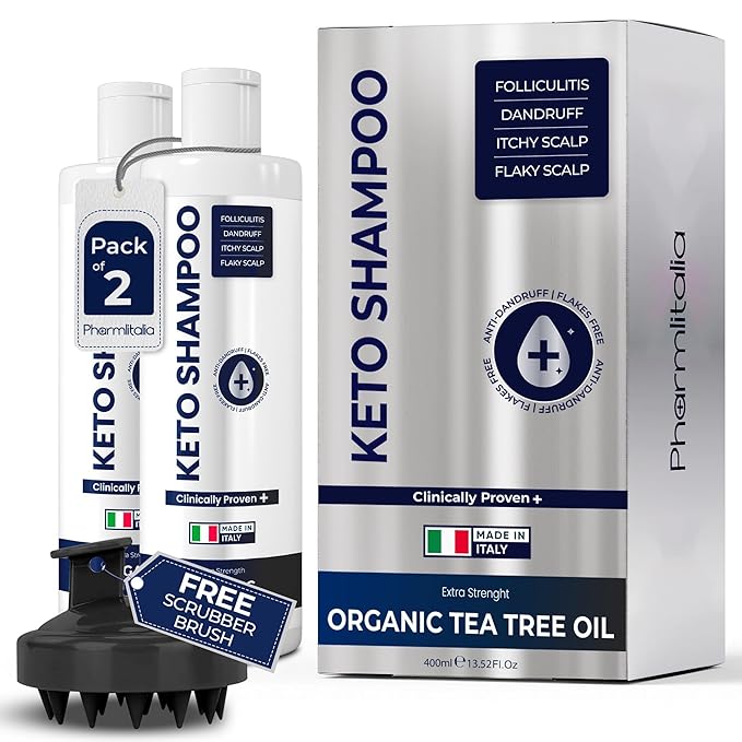 Scalp Psoriasis Shampoo, Flakes Shampoo Anti Dandruff, Itchy Scalp Treatment for Seborrheic Dermatitis & Folliculitis, Anti Fungal, Medicated Solution for Itchy, Flaky & Dry Hairs ( Pack of 2 )