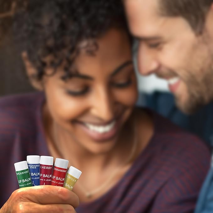 ALIDA PURE Melody Lip Balm Collection, Vegan, Lip Balm, Beeswax Free, with Avocado Oil, Organic Jojoba Oil, and Vitamin E, Natural Moisturizer for Dry, Chapped Lips, 5 Tube Set