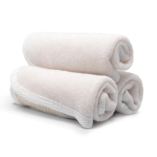 PARADISO Evriholder Soft-Weave Exfoliating Wash Cloths Dual-Textured for Face and Body, Pack of 3