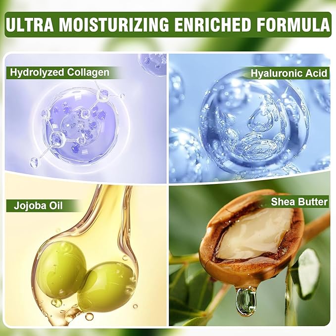 6 Pairs Moisturizing Foot Masks with Shea Butter, Jojoba Oil, Vitamin E & Urea, 6 Pairs Intensely Hydrating Foot Mask For Dry Cracked Feet, Moisturizing Socks for Cracked Heel Treatment