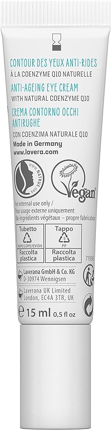 Lavera Basis Sensitiv Anti-Ageing Eye Cream, 0.5 Ounce