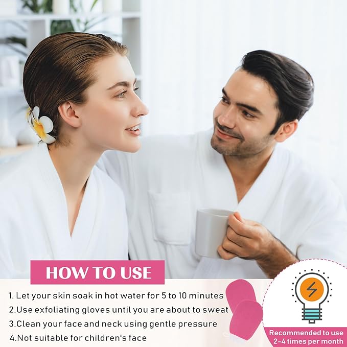 20 Pcs Exfoliating Glove Bulk Summer Exfoliator Mitt Body Scrubber 150d Viscose Fiber Deep Skin Korean Scrub Mitt for Spa Massage Dead Skin Remover for Men and Women(Rose Red)