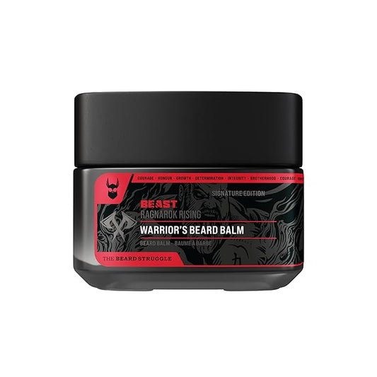 The Beard Struggle Eddie Hall Beast Line Beard Balm – Ragnarok Rising Warrior’s Edition – Tame, Style & Condition Beard – Medium Hold, Non-Greasy, Natural Ingredients