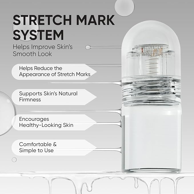 Stretch Mark System for Skin Care - Stretch Marks Removal, At-Home Beauty Tool for Postpartum Skincare | Improve the Look of Uneven Skin Texture, Firmness & Smooth, Glowing-Looking Skin