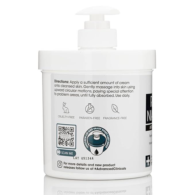 Advanced Clinicals Retinol Body & Face Lotion W/Niacinamide, Dry Skin Face Moisturizer & Crepey Skin Care Treatment, Anti Aging Retinol Cream Reduces Look Of Wrinkles, Sagging Skin, & Age Spots, 2PC