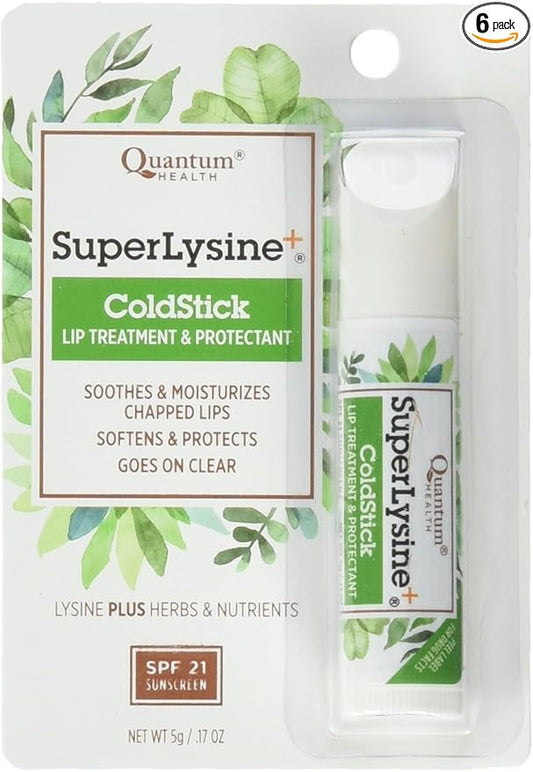 Quantum Research Coldstick,Super Lysine, 0.17 Ounce (Pack of 6)