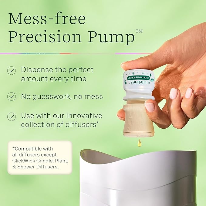 Lifelines Essential Oil Blend Discovery Set, 5 Pack Winter - Aromatherapy Scented Oils with Mess-Free Precision Pump for Diffusers & Humidifiers - Aroma Experience with 5 Unique Blends