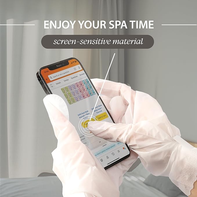 24 PK Original Derma Beauty Hand Mask Bulk Moisturizing Hand Gloves for Dry Hands Nail Care Essential, Best Mother's Day Gift Idea, Self Care Women Gift (Shea Butter + Avocado)