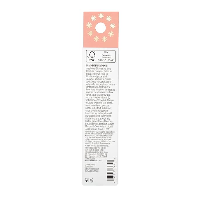 Pacifica Beauty Complex Lip Balm Trio Set, Makeup, Glow Baby, Wake Up Beautiful, Vegan Collagen, Lip Gloss, Orange, Lavender, Lemon, Vanilla, Non Sticky Formula, 0.30 fl oz Each (Set of 3)