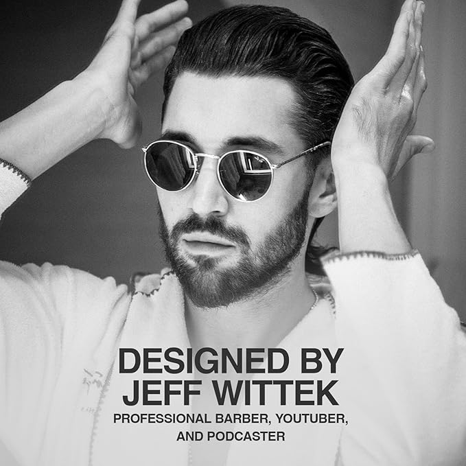 Jeff’s Barbershop Hair Oil for Men & Women, Fresh Scent - Nourishing Serum Repairs & Restores Shine to Dry, Damaged, Frizzy Hair - Heat Protectant from Styling Tools (2.2 fl oz)