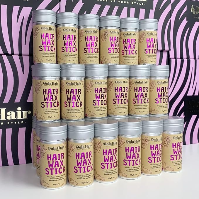 Dolahair Hair Wax Stick for Flyaways, Smoothing, and Slick Back - Hair Pomade for Women and Kids (2 Pack)