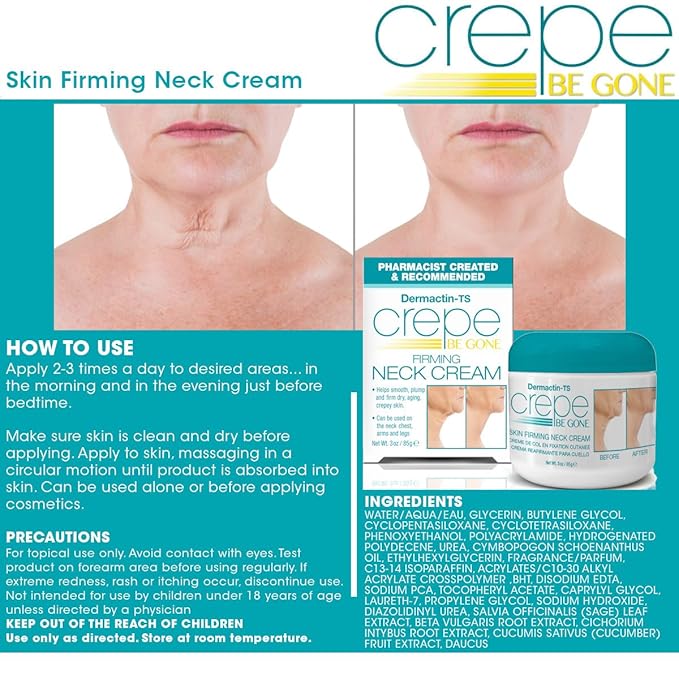 Crepe Be Gone Classic Body Souffle 3 oz. AND Firming Neck Cream 3 oz. (2-PC SET)