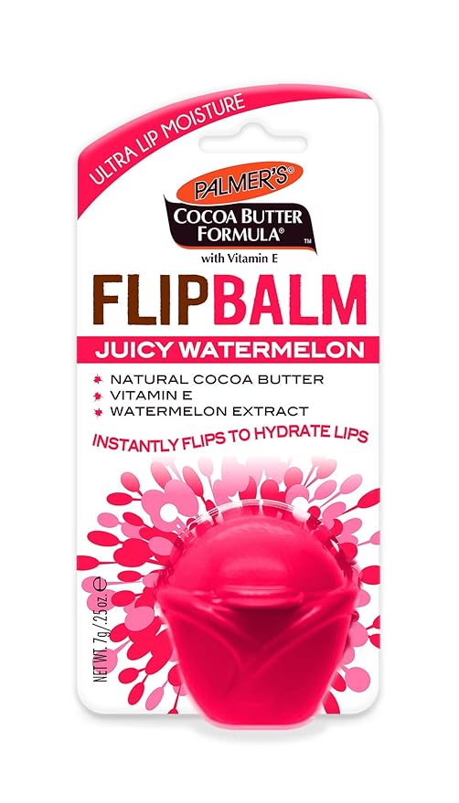 Palmer's Cocoa Butter Formula Flip Balm, Juicy Watermelon, Moisturizing Lip Balm, 0.25 oz.