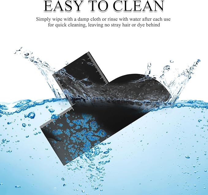 6 Pcs Enhancement Card for Barbers with Measurement Indicator, Reusable Beard Shaper and Hairline Shaping Tool to Clean Barber Accessories Color Spray Edge Line Up Tool (Black)