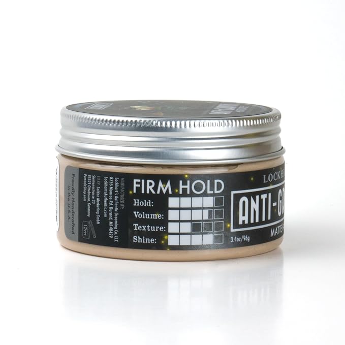 Lockhart’s Authentic Anti-Gravity Matte Paste - Handcrafted Pomades for Men - High Texture, Low Shine - Made With Cucumber & Rosemary Extract - Fortuna Scent (3.4oz.)