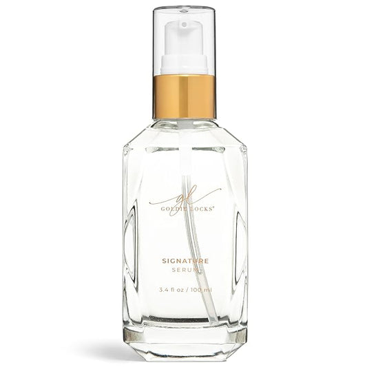 Goldie Locks Signature Hair Serum - Anti-Frizz and Humidity Control - Lightweight Shine Enhancer - Safe for Extensions and Color-Treated Hair - Protein-Free - 3.4 fl oz