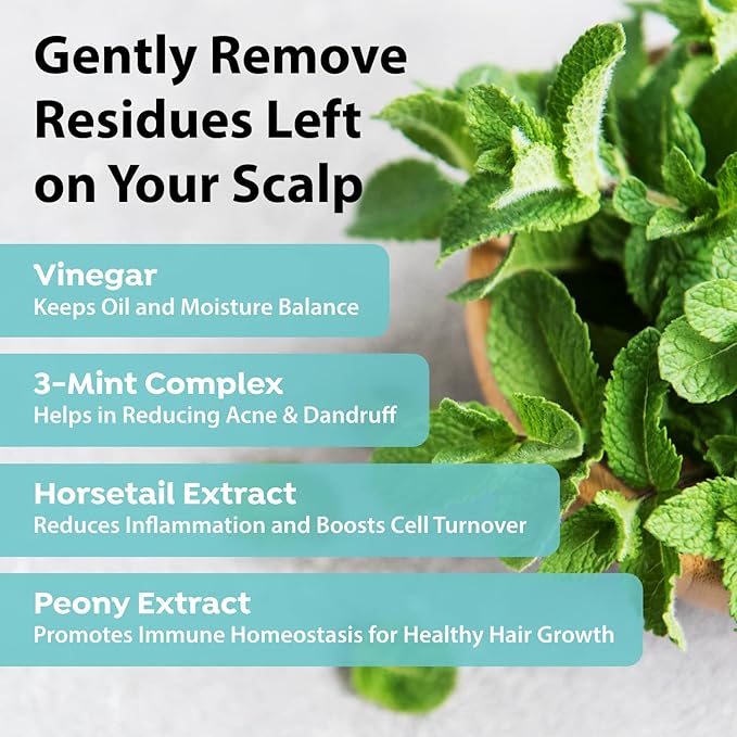 A'PIEU Mint Hair Vinegar Rinse 6.76 fl oz - Advanced Scalp Treatment for Oil Control, Korean Hair Care, Hydrating & pH Balancing, Clarifies & Refreshes