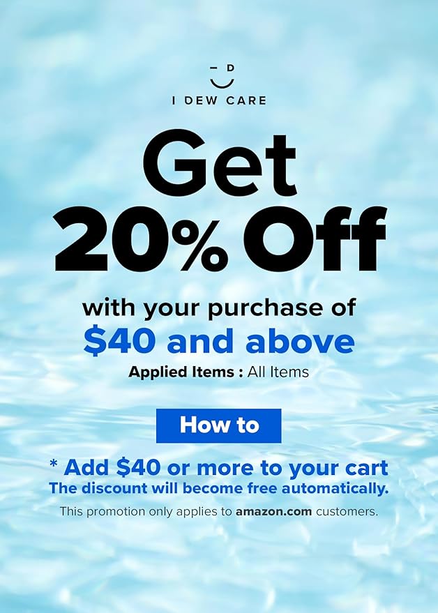 I DEW CARE Vitamin C depuffing Eye Cream with Eye Roller Set | Korean Skin Care Dark Circles Under Eye Treatment with Hyaluronic Acid, Niacinamide | 0.50 Fl Oz | Not Tested on Animals