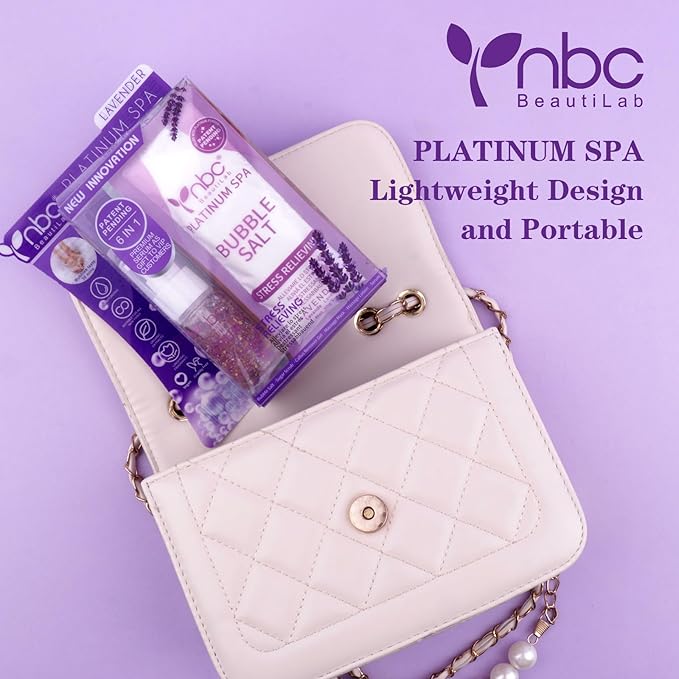 Pedicure Foot Soak Set - Upgraded 6 in 1 Foot Spa, Foot Bath Spa, Pedicure Kit for Tired & Dry Cracked Feet, Athletes Feet, Bad Odor, Softens Calluses (3 Set Lavender)