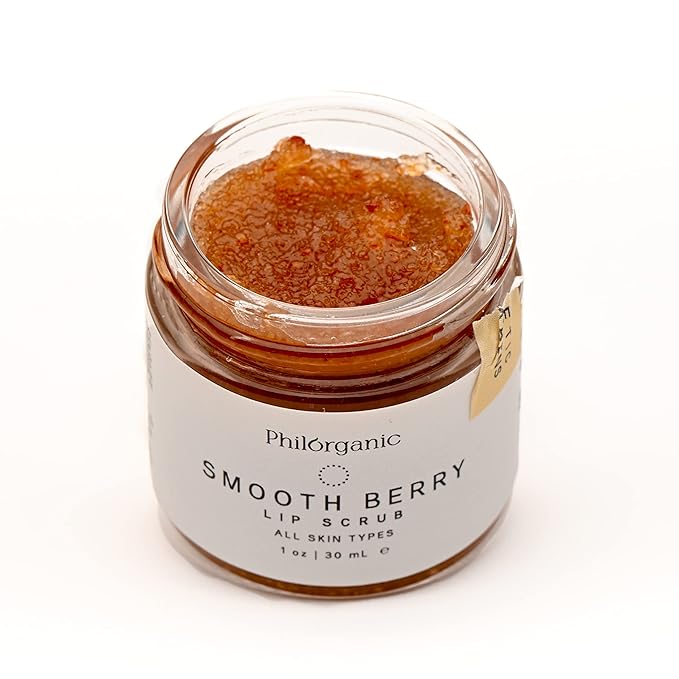 Philorganic Sustainable Lip Care Kit- 4 Pc Organic Gift Set Includes Lip Scrub, Mask, & 2 Balms - Self-Care Spa Moment or Gift - Small Batch USA Made