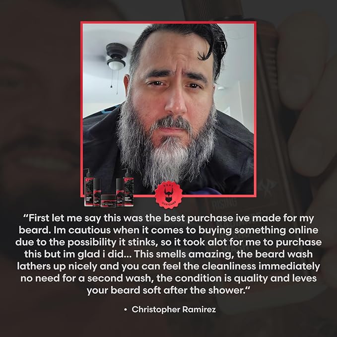 The Beard Struggle Eddie Hall Beast Line Beard Wash – Ragnarok Rising Signature Edition – Deep Cleansing Beard Shampoo for Men – Hydrates & Strengthens with Legendary Scent