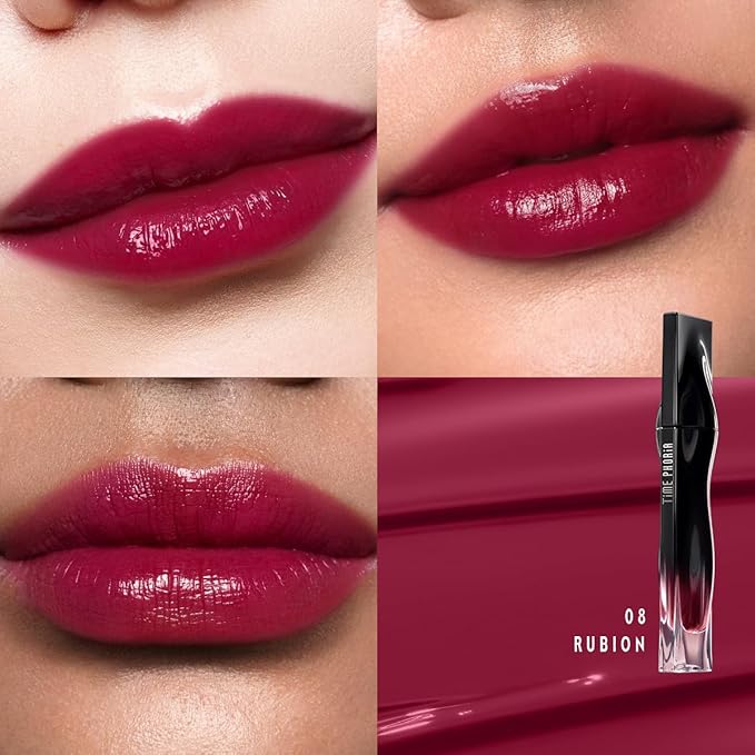 STELLAR DUST LIP STAIN-Long Lasting, Waterproof and Transferproof Lip Tint, Glossy Finish Lip Gloss, Lightweight Lipstick, High Coverage, Vivid Color (08)