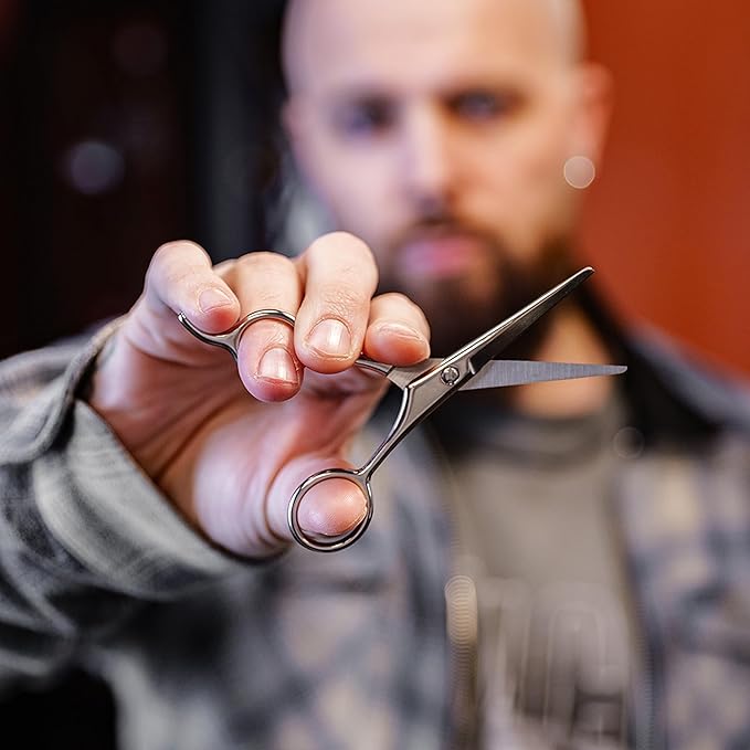 Whiskey & Granite Beard Kit for Men – 100% Natural Ingredients (Mountain Shine). Includes beard oil and balm, comb, brush, and scissors.