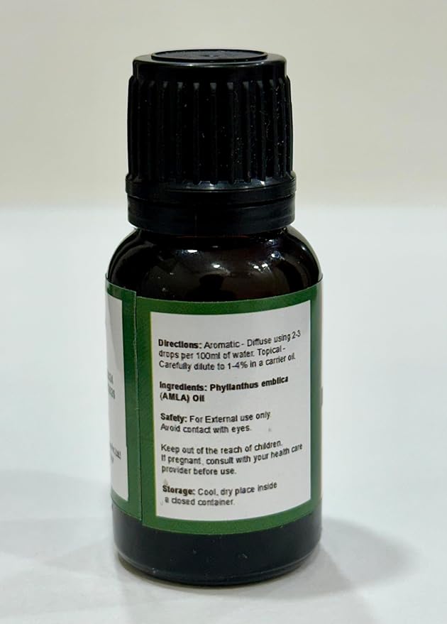 Amla Oil -(Phyllanthus Emblica- Indian Gooseberry Oil)- Carrier Oil 100% Pure Natural Undiluted Uncut Therapeutic Grade Oil 16.90 Fl.OZ