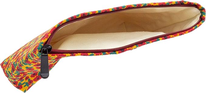 PAZIMIIK Makeup Bag Large Zipper Corduroy Make Up Pouch for Purse Travel Canvas Cosmetic Organizer for Women Brush Storage,Floral Red