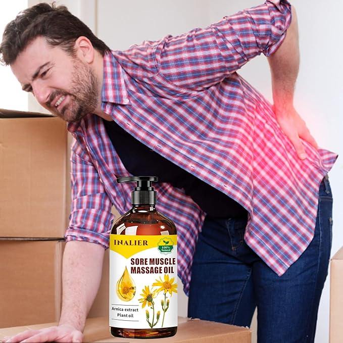 Massage Oils for Massage Therapy,Massage Kit Gifts for Women Men with Arnica, Lavender,Spa Gifts,3 Pack Cellulite,Sore Muscle & Lavender Massage Oils with Massage Ball