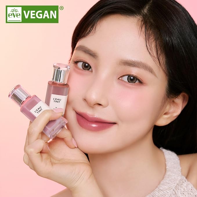 BBIA L’EAU Tint – Glossy & Glow Lip Stain, Watery Lip Tint, Non-Sticky, High Shine Finish, Long-lasting, Moisturizing, Lightweight, Natural, Daily Use, Vegan, Korean Lip Makeup (05 PEONY L'EAU)