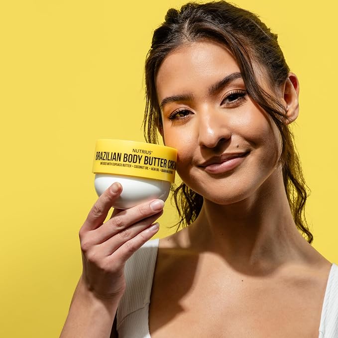 Nutrius | Brazilian Body Butter Cream 2-Pack | Smooth, Fast-Absorbing, Non-Greasy | Infused With Cupuacu Butter