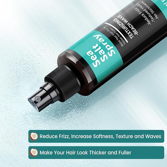 Sea Salt Spray for Hair Men and Women 5 fl oz - Dry Texturizing & Volumizing, Curl and Beach Waves Spray for Hair