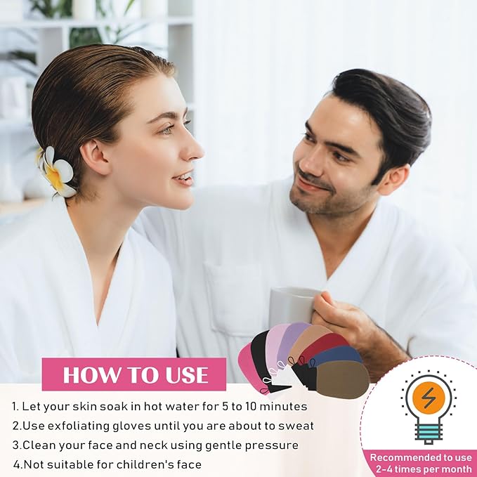 20 Pcs Exfoliating Glove Bulk Summer Exfoliator Mitt Body Scrubber 150d Viscose Fiber Deep Skin Korean Scrub Mitt for Spa Massage Dead Skin Remover for Men and Women(Multicolor)