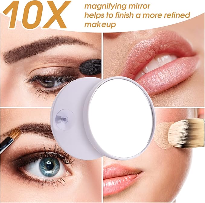 Hansong Vanity Mirror with Lights and Bluetooth Extra Large Hollywood Makeup Mirror with 18 pcs LED Bulbs Lighted Mirror with USB Charging,3 Color Lighting Modes Tabletop or Wall Mount