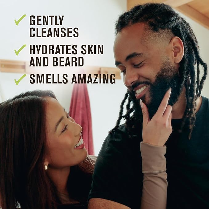 Every Man Jack Sandalwood Beard Wash - Cleanse, Soften, and Hydrate for a Healthier Beard - Made w/Naturally Derived Ingredients like Aloe Vera and Coconut - 6.7 oz - 2 Pack