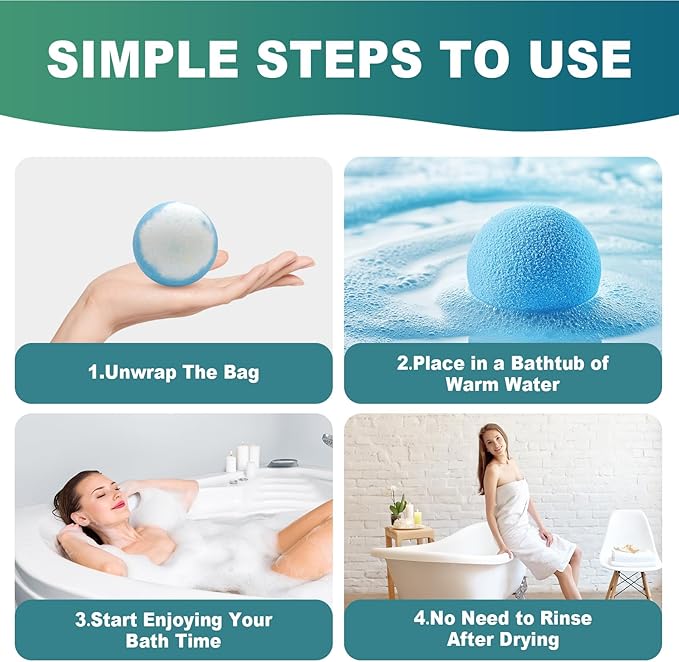 Bath Bombs Birthday Gift for Women Mom Her Daughter Wife Set - 12Pack Handmade Natural & Organic, Spa Relaxing Birthday Gifts for Men, Aromatherapy Bubble Bath, Amazing Present for Kids