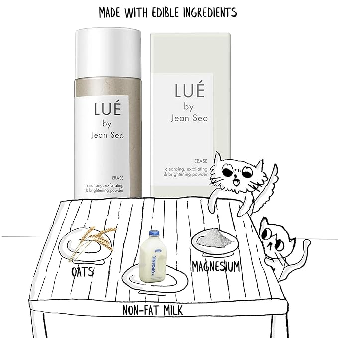 SKIN SOLUTION SET a THREE Step Solution for All Skin Types, Includes Lue by Jean Seo ERASE exfoliant, BALANCE Hydrating Serum and CLEAR Spot Control