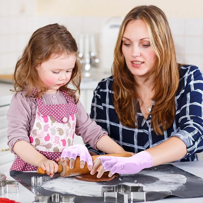 Geyoga 6 Pairs Fingerless Moisturizing Gloves Eczema Cotton Gloves for Adults Half Finger Touchscreen Lotion Overnight Dry Hands for Women Sleeping(Pink)