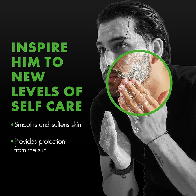 Tiege Hanley Mens Skin Care Gift Box Set, Bronze - Men's Skincare Set Includes Face Wash, Facial Moisturizer with SPF 20 Sunscreen, Body Exfoliating Scrub Bar, & Moisturizing Lip Balm