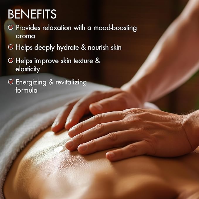 MAJESTIC PURE Vanilla Passion Massage Oil for Massage Therapy - Refreshing, and Relaxing - Natural Oils with Vanilla Oil, Coffee Oil & Shea Butter - for All Skin Types - Men and Women - 8 fl oz