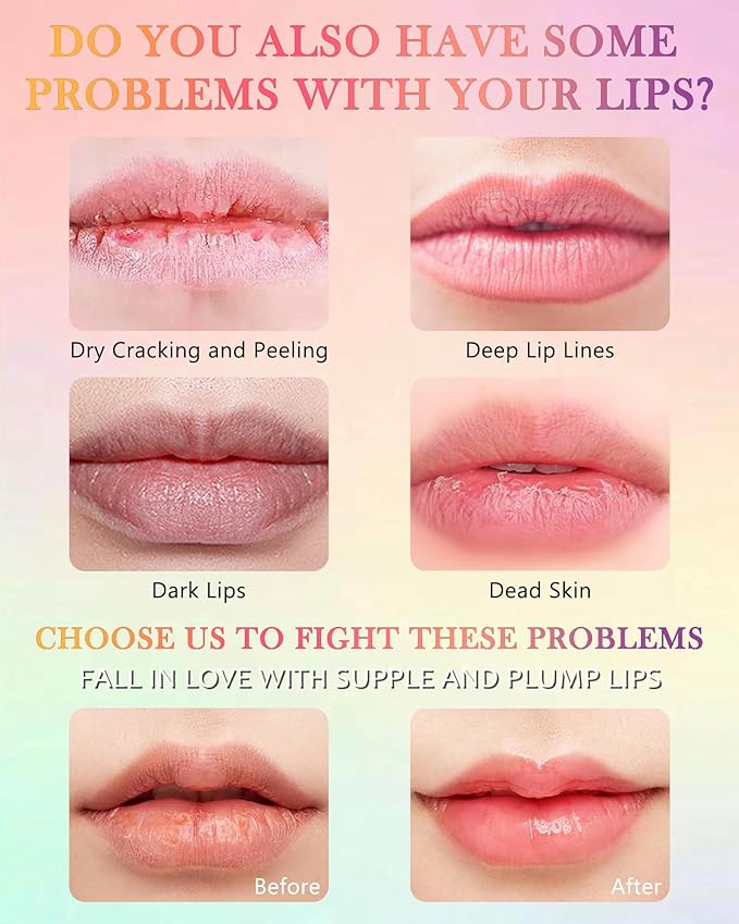 Hydrating Lip Glowy Balm, Ultra-Nourishing Lip Balm for Dry Cracked Lips, Moisturizer Lip Repair Sleeping Lip Mask, Day and Night Lip Care Therapy Treatment, Glossy Smooth Lip Butter Balm-02#Berry