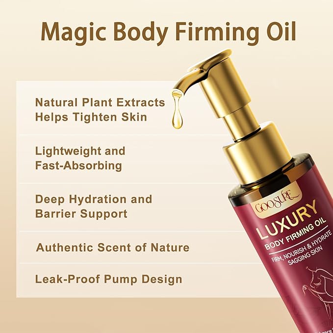 Body Firming Oil,Deep, Lasting Hydration, 4.06 FL OZ, Natural Botanicals Firming O il for Women, Fast-Absorbing with Cactus Extract & Camellia Oil, Vitamin E, Targets Abdomen/Thighs