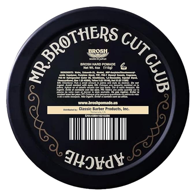 Far East Hard Pomade - Water Based Hair Styler with Extra Firm Hold & Medium Shiny Finish - Humidity Resistant Grooming Pomade for Men - 4 Oz