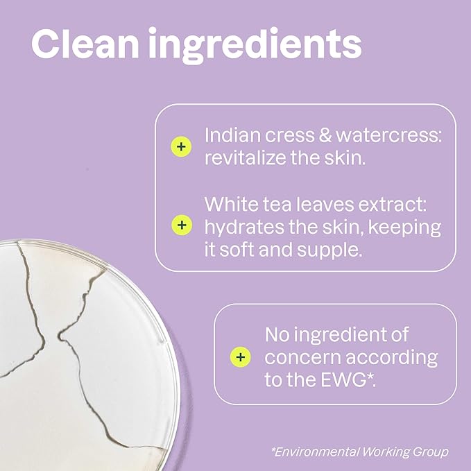 ATTITUDE Soothing Shower Gel, Dermatologically Tested, Plant and Mineral-Based, Vegan Personal Care Products, White Tea Leaves, 32 Fl Oz