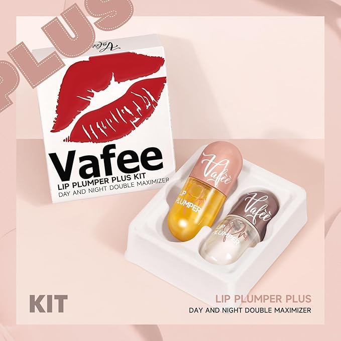 Lip Plumper by Vafee, Natural Lip Plumper and Lip Care Serum, Lip Enhancer for Fuller, Lip Mask, Beautiful Fuller, Hydrating & Reduce Fine Lines (A-02#PLUS Yellow) (A-02#PLUS Yellow)