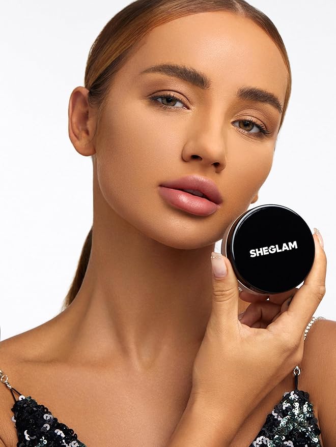 SHEGLAM Baked Glow Setting Powder Oil Control Loose Face Powder Translucent Pore-Less Flawless Smooths Fine Lines Glowy Powder - Light Brown