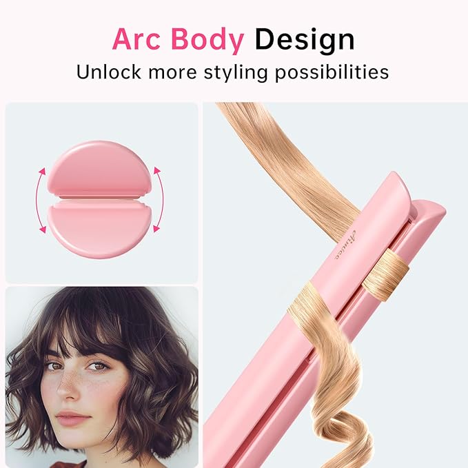 Mini Flat Iron 1 Inch Ceramic Mini Hair Straightener, Small Flat Irons for Short Hair, Curls Bangs, Dual Voltage for Travel,Dual Voltage for Worldwide Use