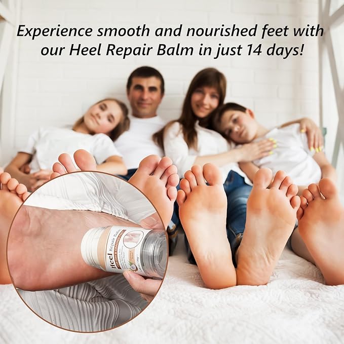2 Pack Cracked Heel Treatment Balm Stick, Dry & Cracked Foot Repair for Instant & Intensive Moisturizing & Hydrating Heel with Aloe, Coconut Oil, Hyaluronic Aicd, Olive Oil, Coconut Scent|2.46 oz/70 g