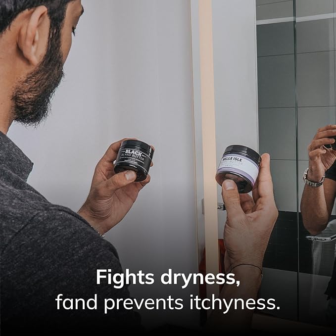 Detroit Grooming Co. Beard Oil & Beard Butter Bundle | Belle Isle (Lavender & Orange) | Lavender & Orange Scent | Beard Hydration Set with Vitamin E & Sunflower Oil